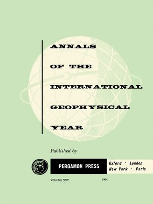 cover image of Annals of The International Geophysical Year, Volume 25